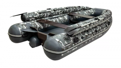 Лодка ПВХ СибРивер Селенга-330 НД фальшборт камуфляж моторная